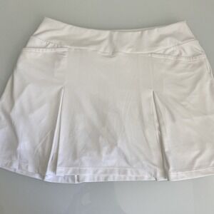 Tail White Label White Golf Tennis Skort Small 14in Pleated Skirt Women's NWOT‎